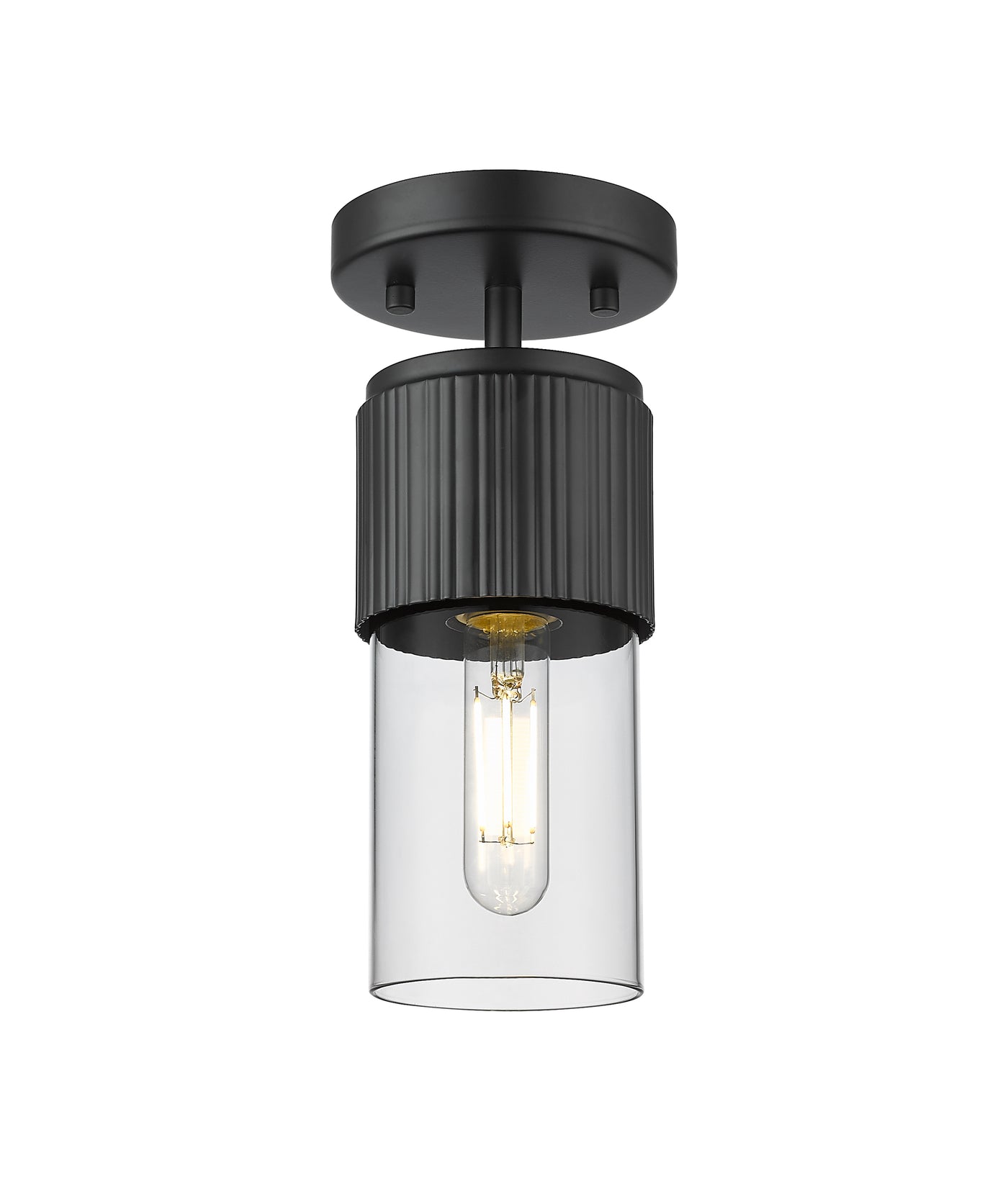 Downtown Semi-Flush Mount Satin Nickel