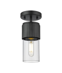 Downtown Semi-Flush Mount Satin Nickel