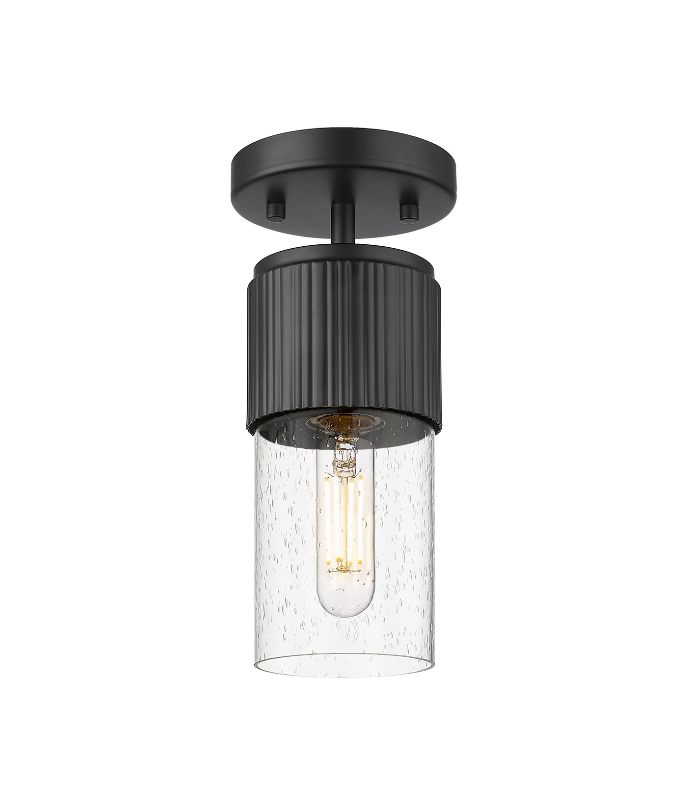 Downtown Semi-Flush Mount Satin Nickel