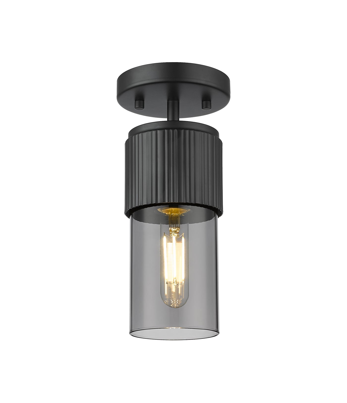 Downtown Semi-Flush Mount Satin Nickel