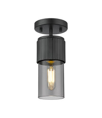 Downtown Semi-Flush Mount Satin Nickel
