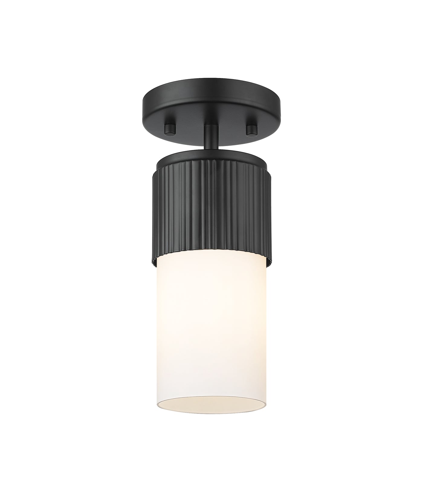 Downtown Semi-Flush Mount Satin Nickel