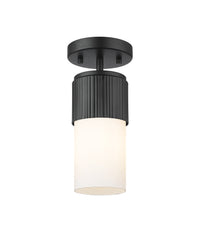Downtown Semi-Flush Mount Satin Nickel
