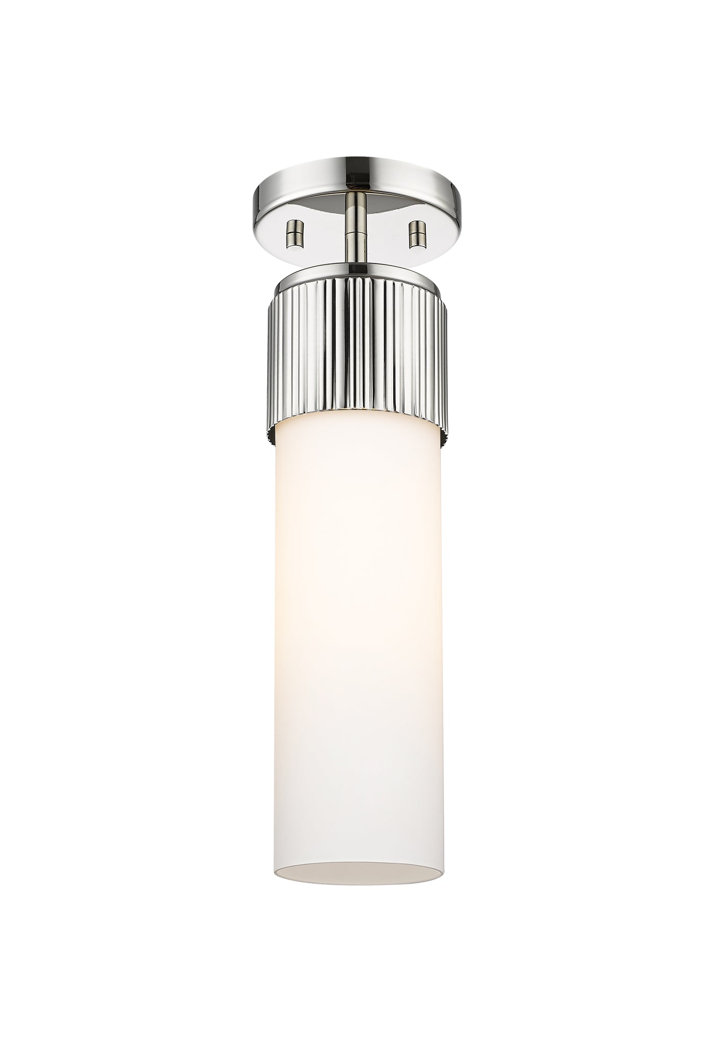 Downtown Semi-Flush Mount Satin Nickel Brass