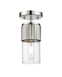 Downtown Semi-Flush Mount Satin Nickel
