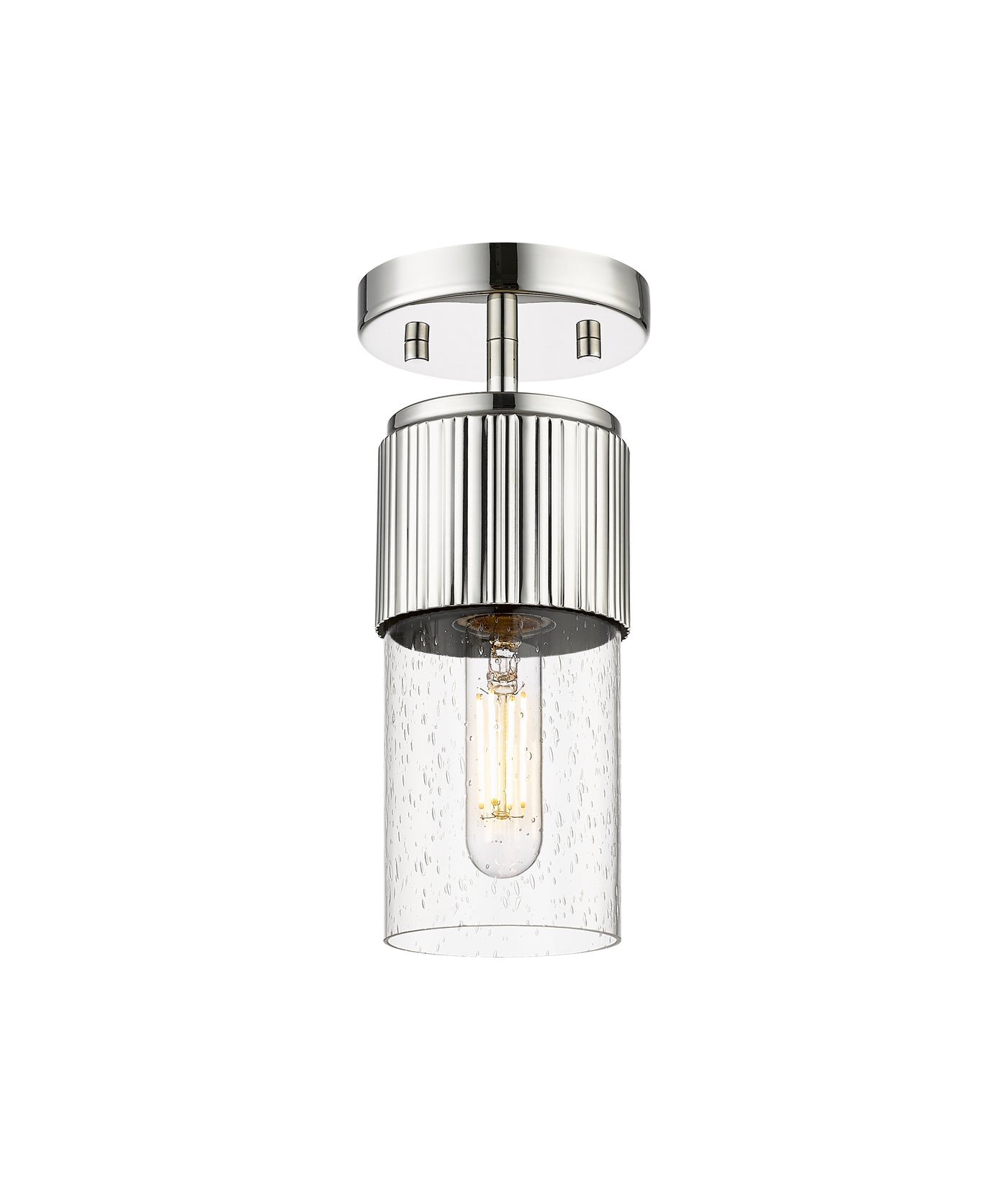 Downtown Semi-Flush Mount Satin Nickel