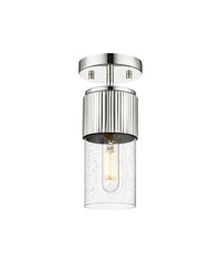 Downtown Semi-Flush Mount Satin Nickel