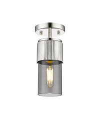 Downtown Semi-Flush Mount Satin Nickel