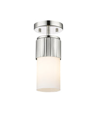 Downtown Semi-Flush Mount Satin Nickel