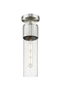 Downtown Semi-Flush Mount Satin Nickel Brass