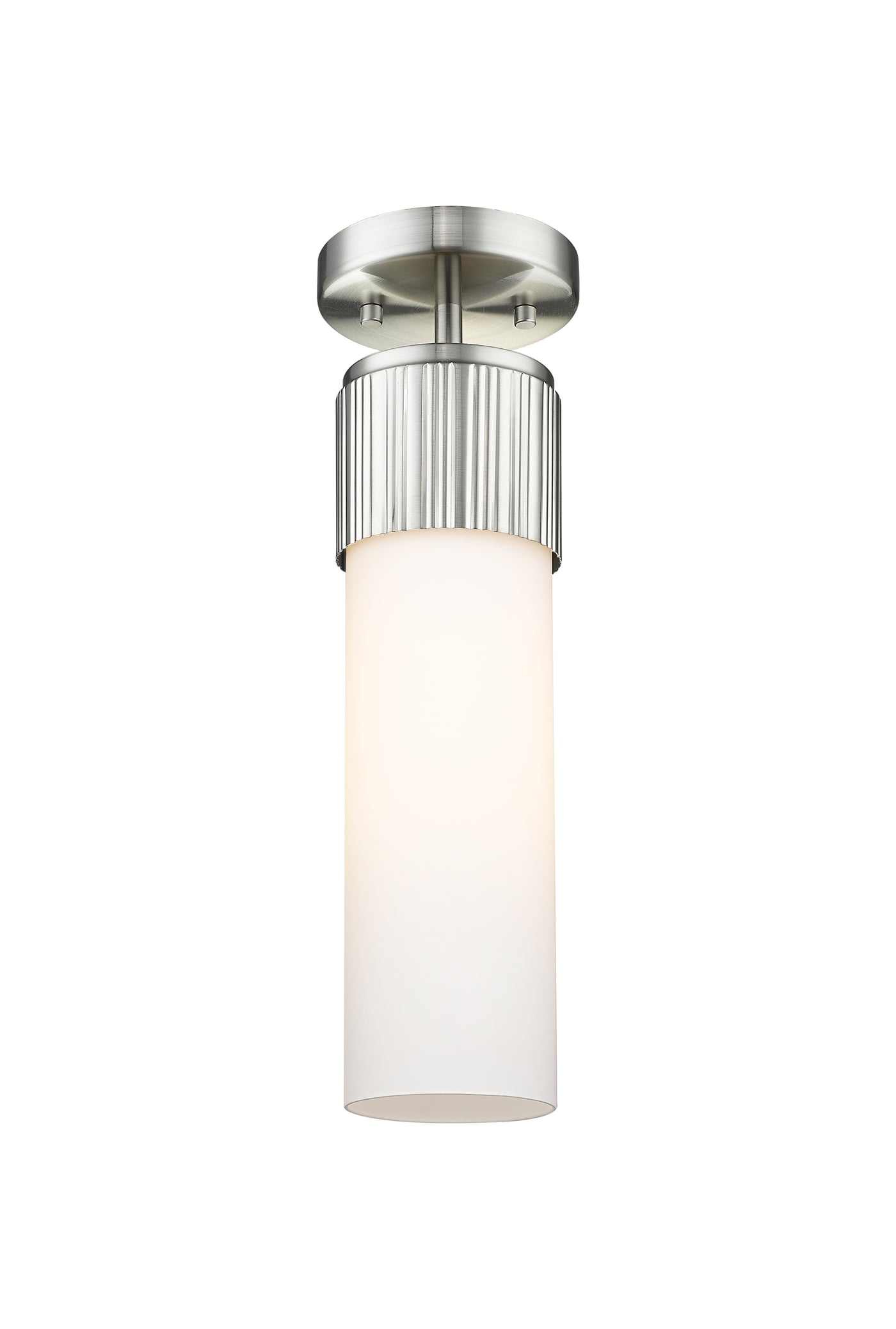 Downtown Semi-Flush Mount Satin Nickel Brass