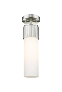 Downtown Semi-Flush Mount Satin Nickel Brass