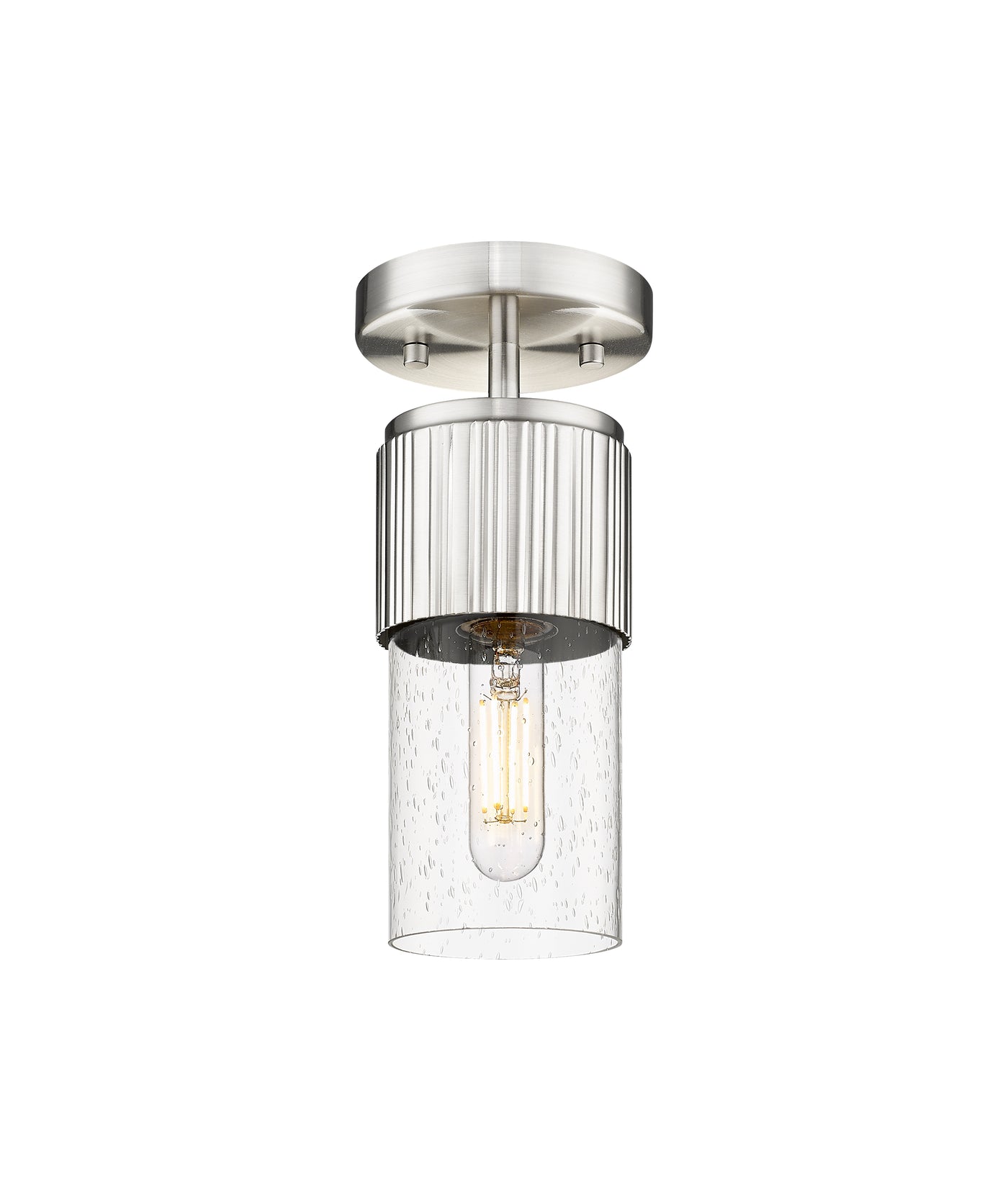Downtown Semi-Flush Mount Satin Nickel