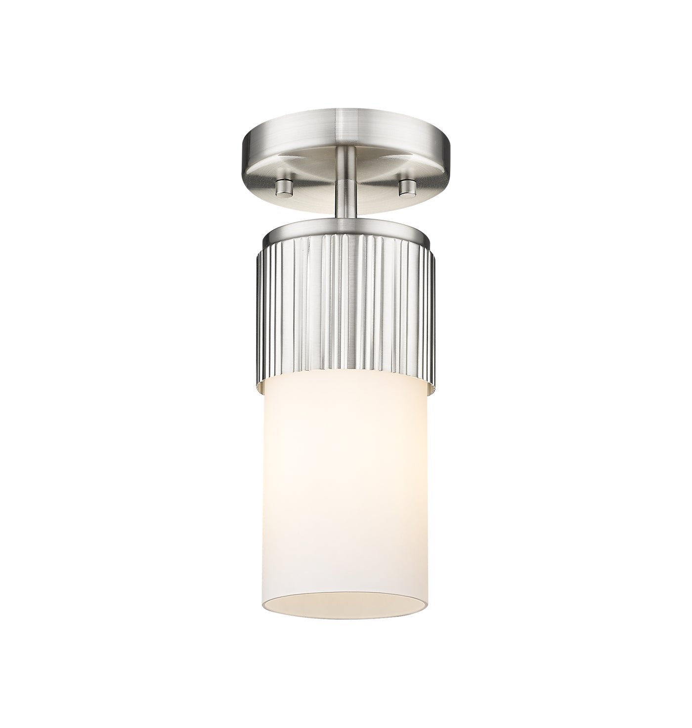 Downtown Semi-Flush Mount Satin Nickel