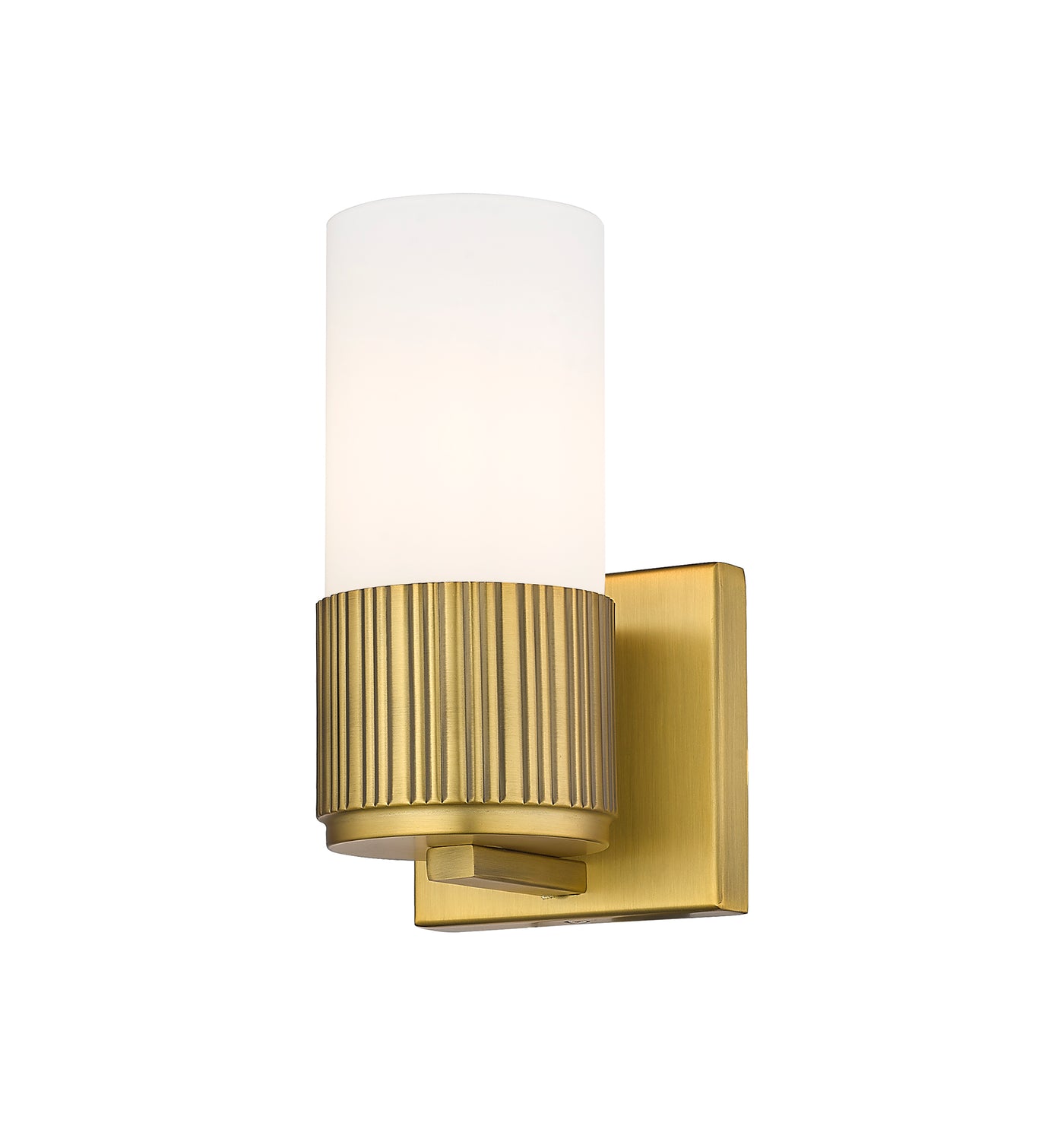 Downtown Urban Sconce Cast Brass Glass
