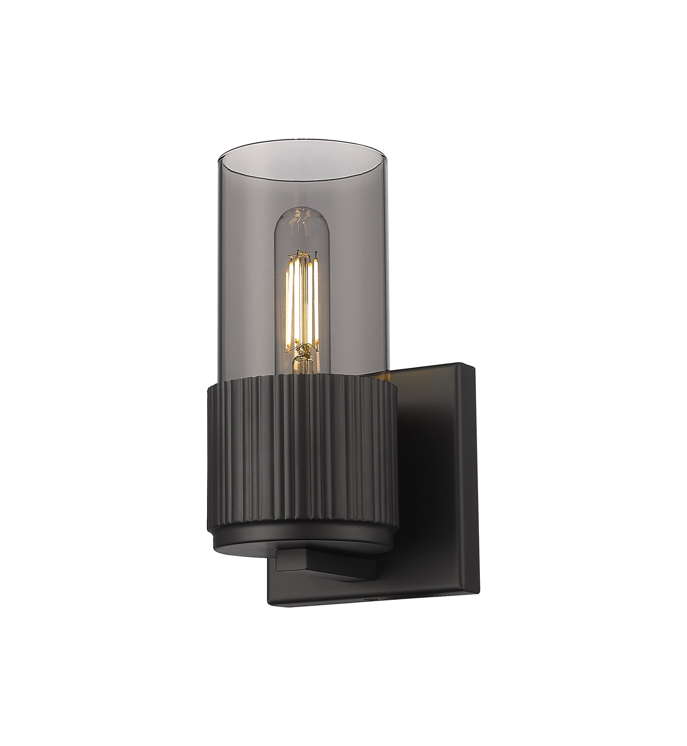 Downtown Urban Sconce Cast Brass Glass