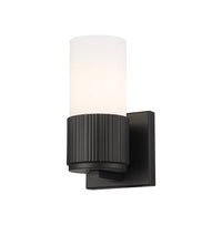 Downtown Urban Sconce Cast Brass Glass