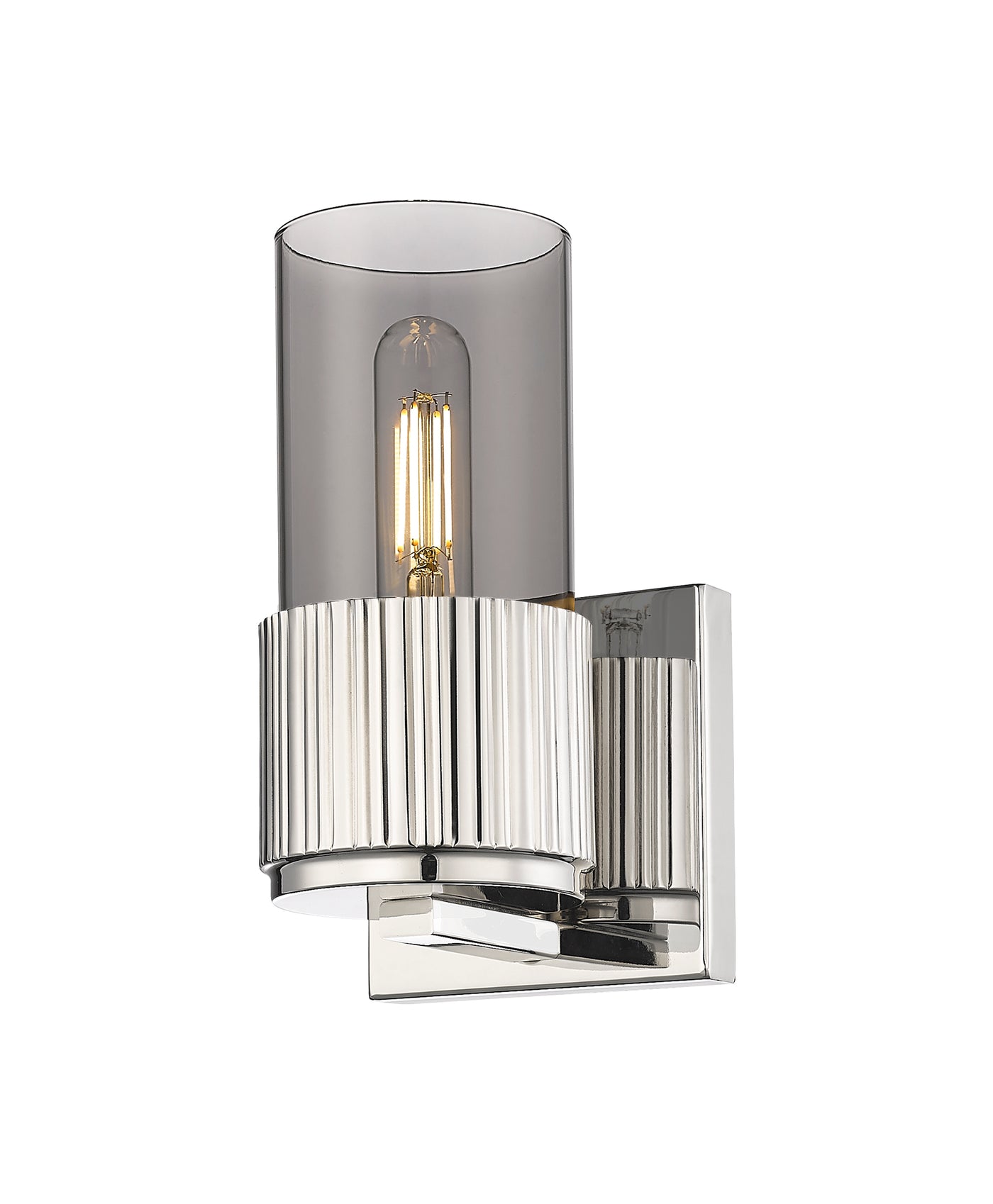 Downtown Urban Sconce Cast Brass Glass