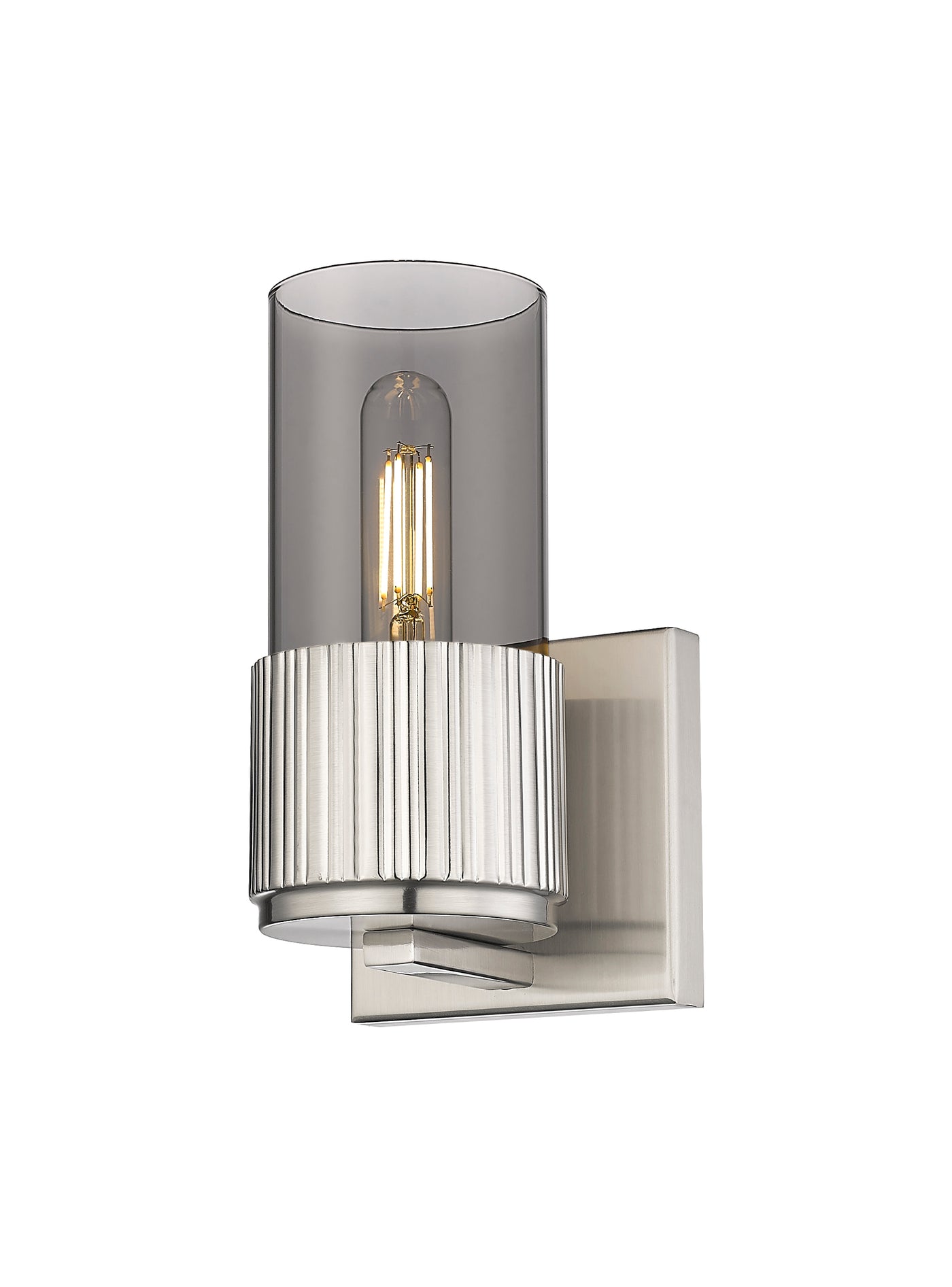 Downtown Urban Sconce Cast Brass Glass