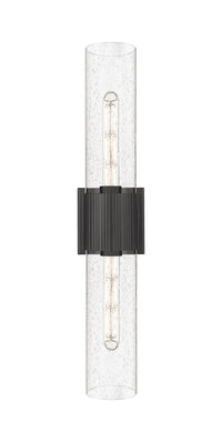 Downtown Urban Bath Vanity Light Ribbed Brass