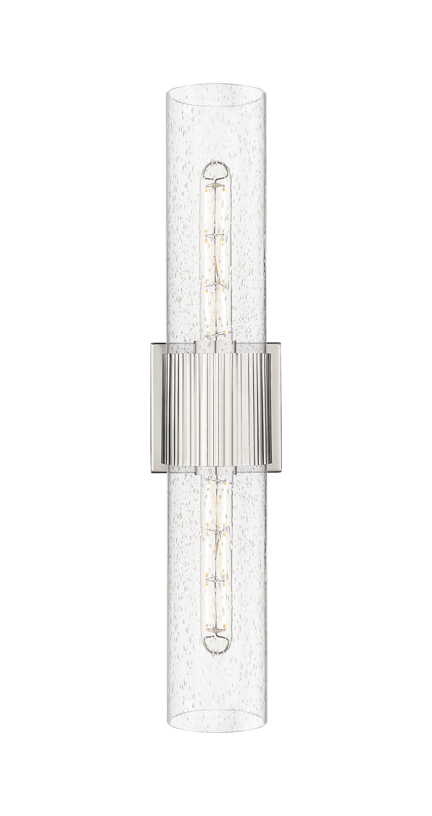 Downtown Urban Bath Vanity Light Ribbed Brass