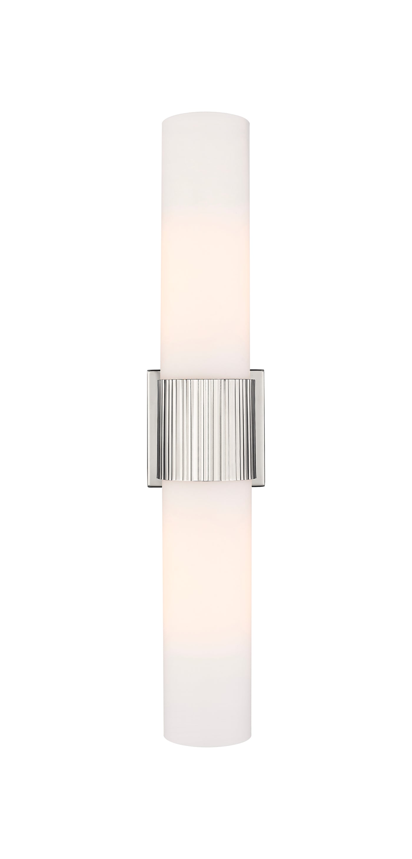 Downtown Urban Bath Vanity Light Ribbed Brass