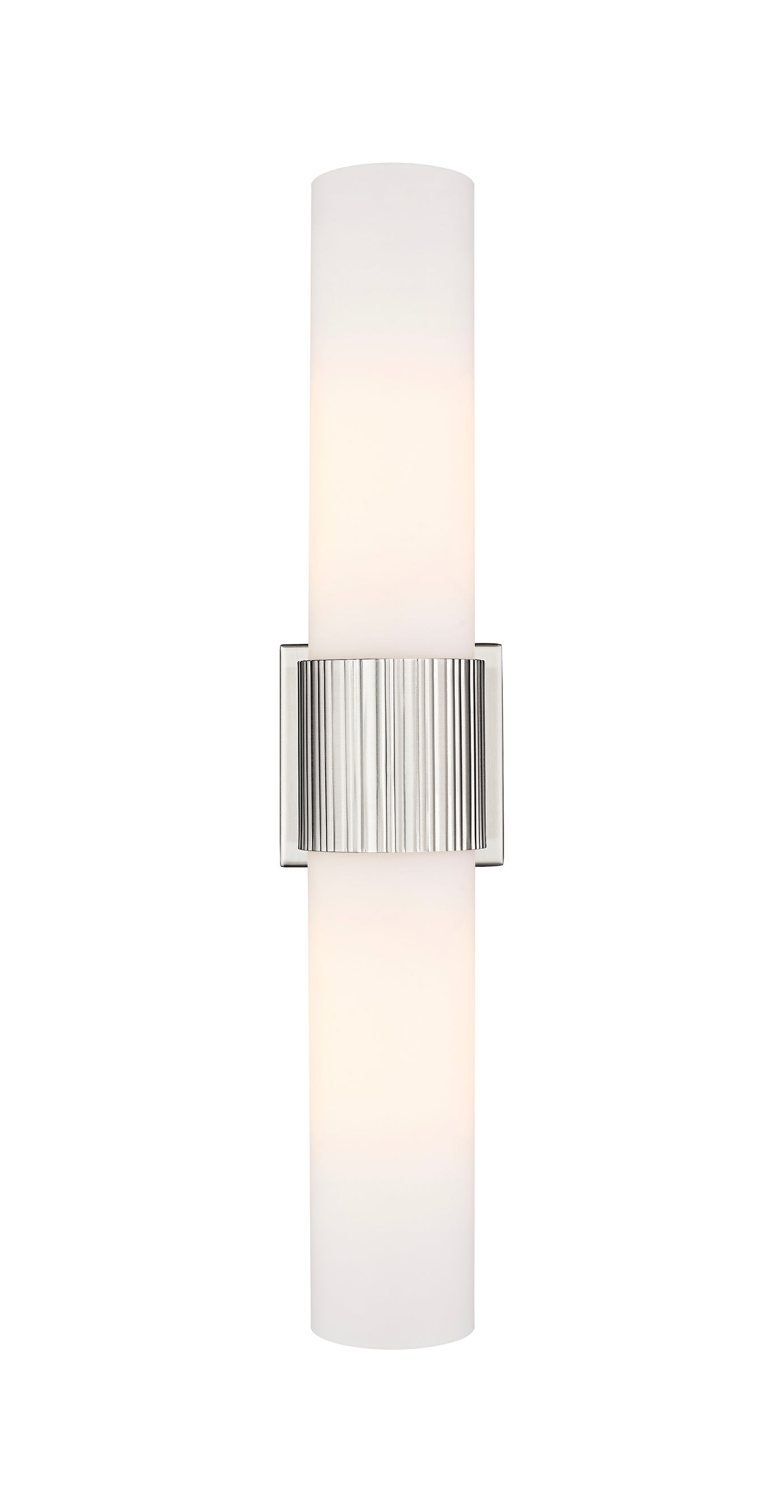 Downtown Urban Bath Vanity Light Ribbed Brass