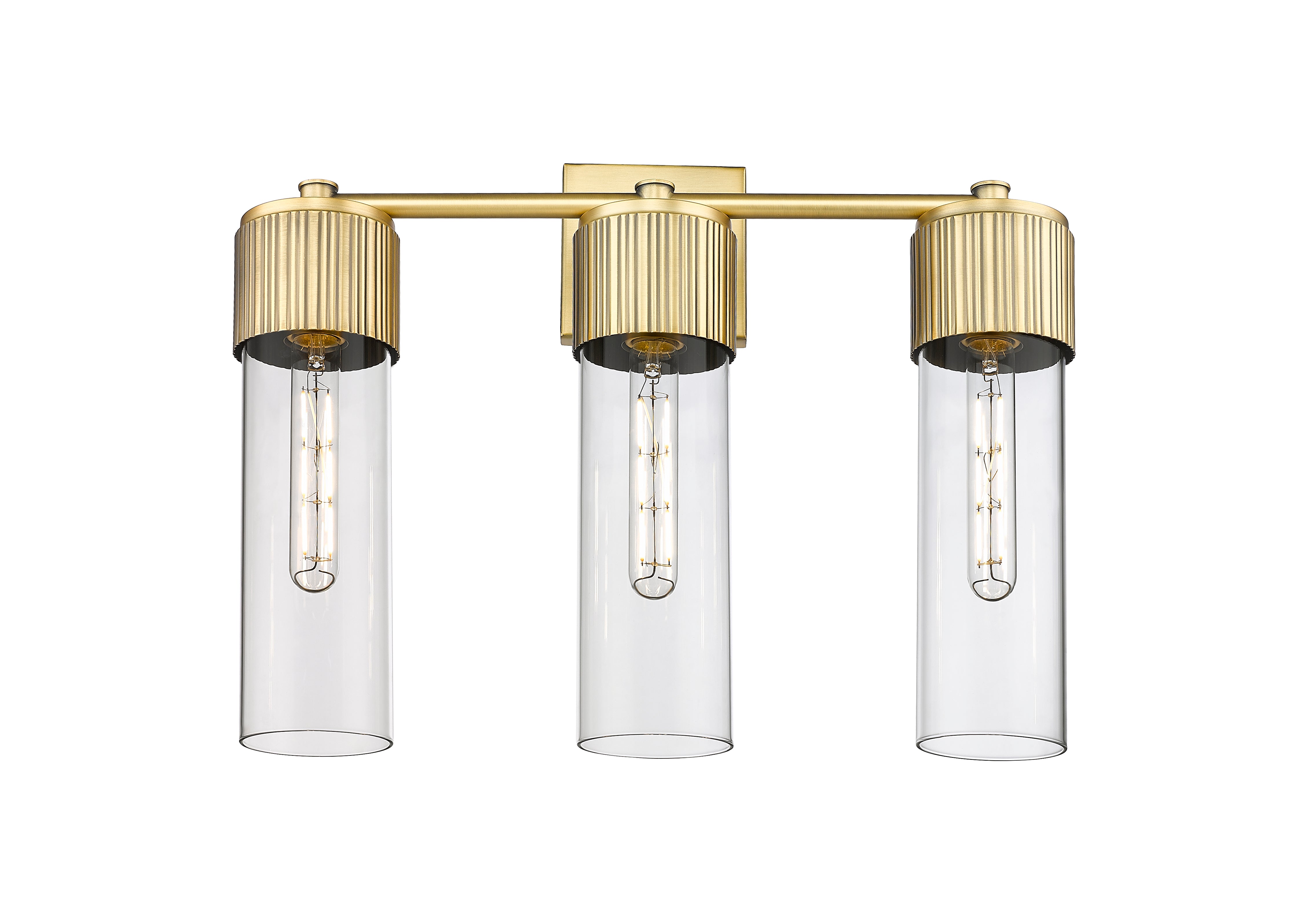 Downtown Urban Vanity Light Cast Brass