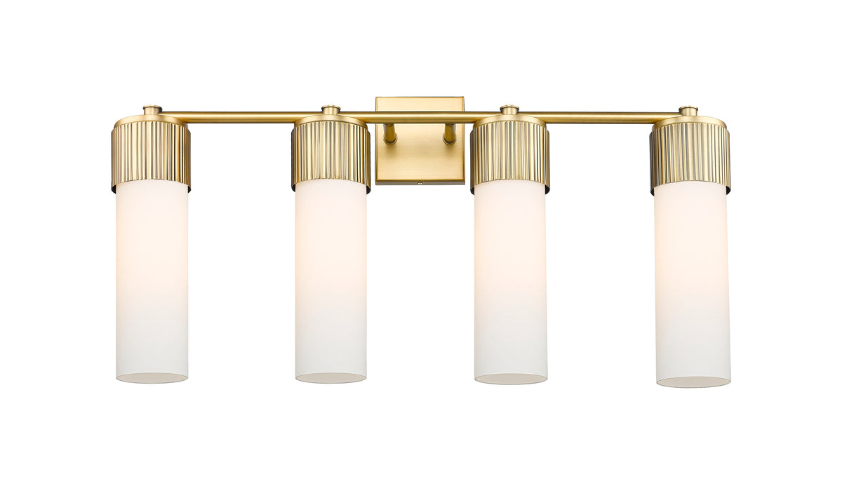 Bolivar 31-Inch 4-Light Bath Vanity Light Cylinder Shade 14.5-Inch High