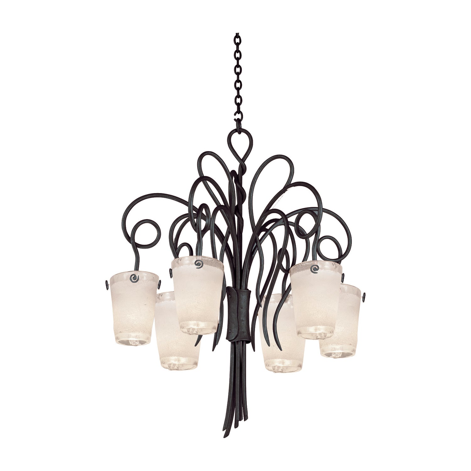 38'' Tribecca 6 Light Tortoise Shell Chandelier