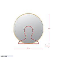 Cottage 30-in Round Mirror