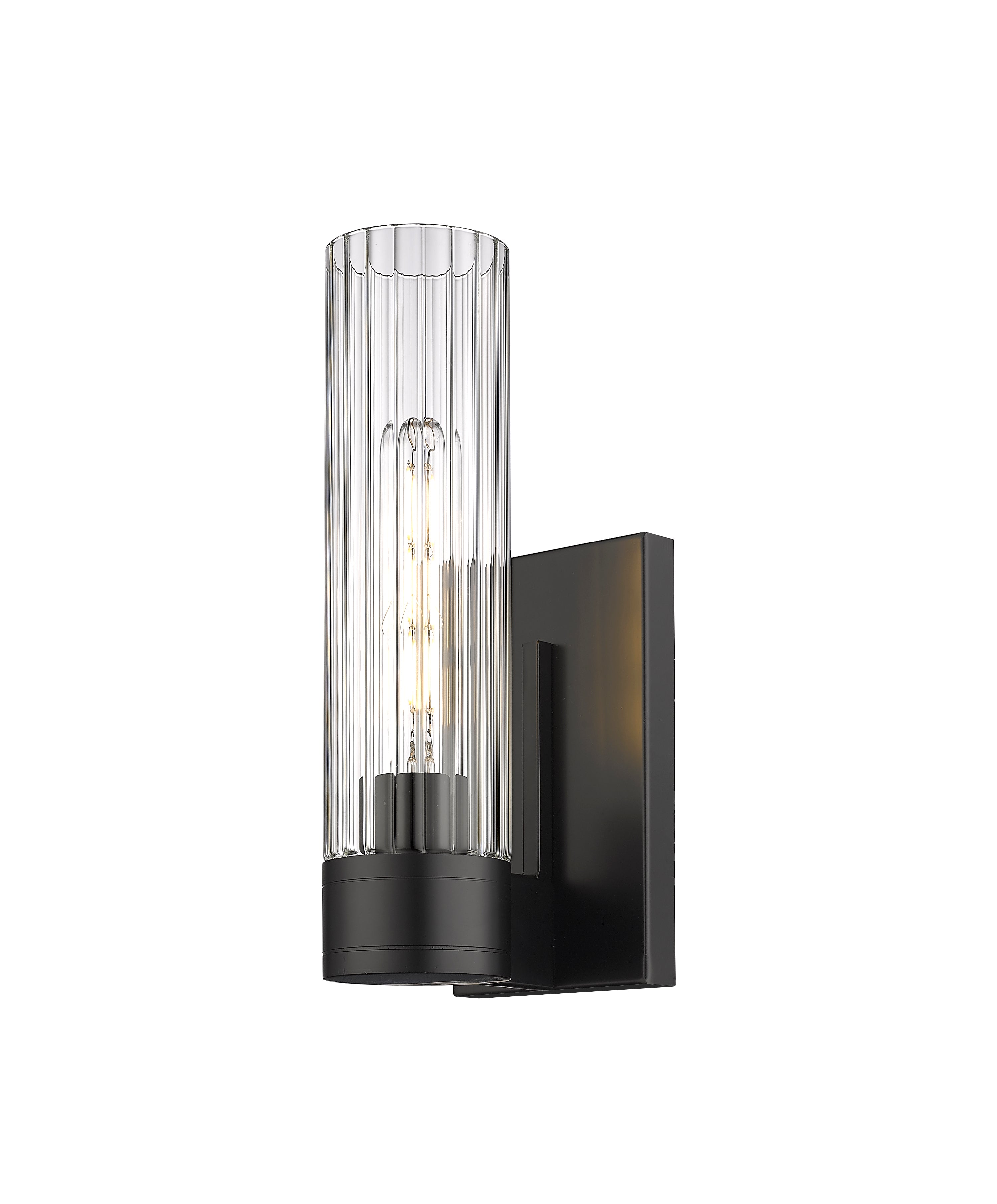 Downtown Urban Sconce Cast Brass Glass