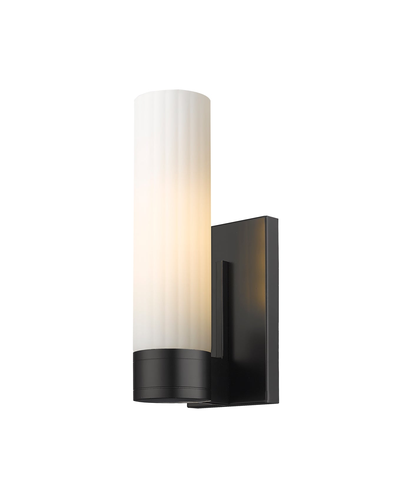 Downtown Urban Sconce Cast Brass Glass