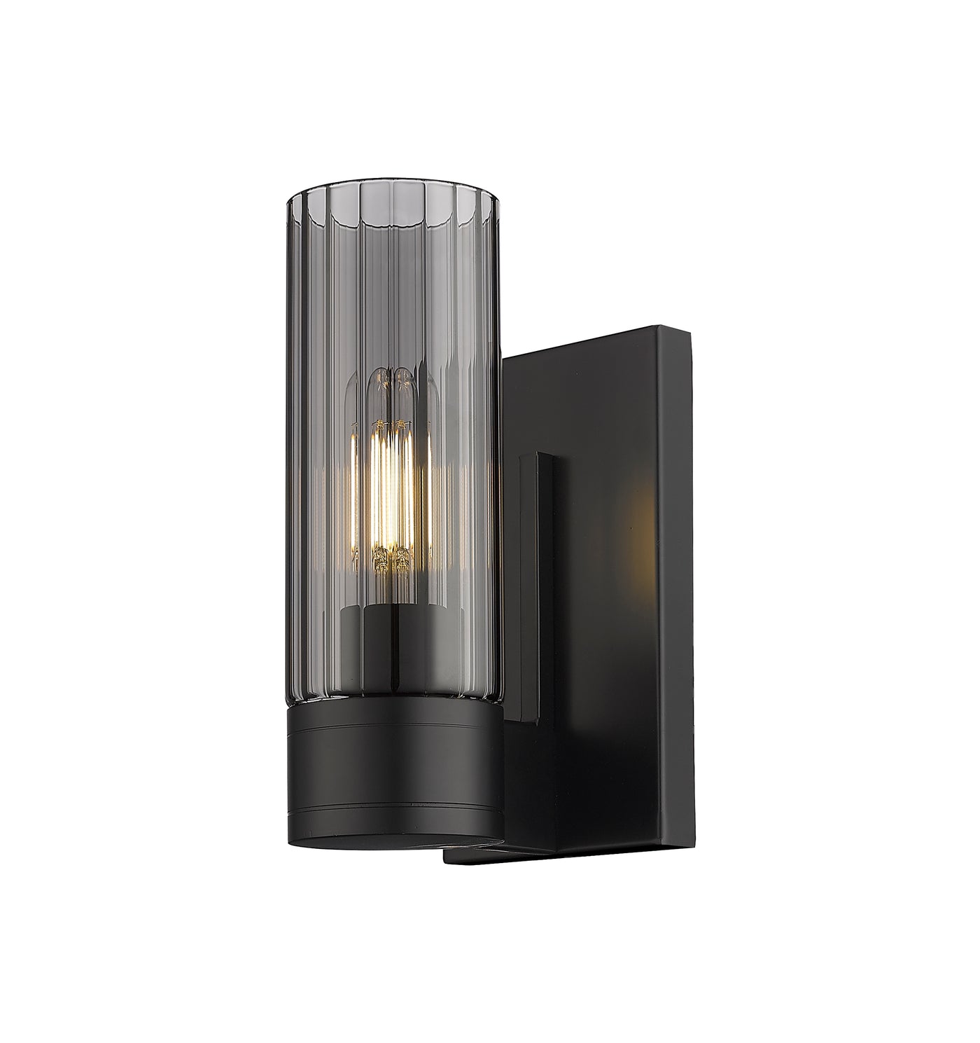 Downtown Urban Sconce Three Light Brass