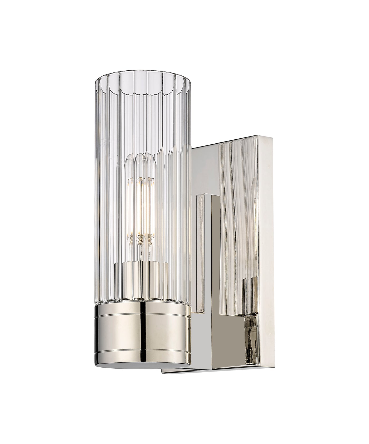 Downtown Urban Sconce Three Light Brass