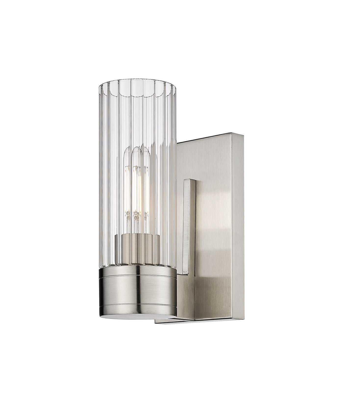Downtown Urban Sconce Three Light Brass