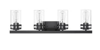 30.25'' Lunden Matte Black 4 Light Bath Vanity