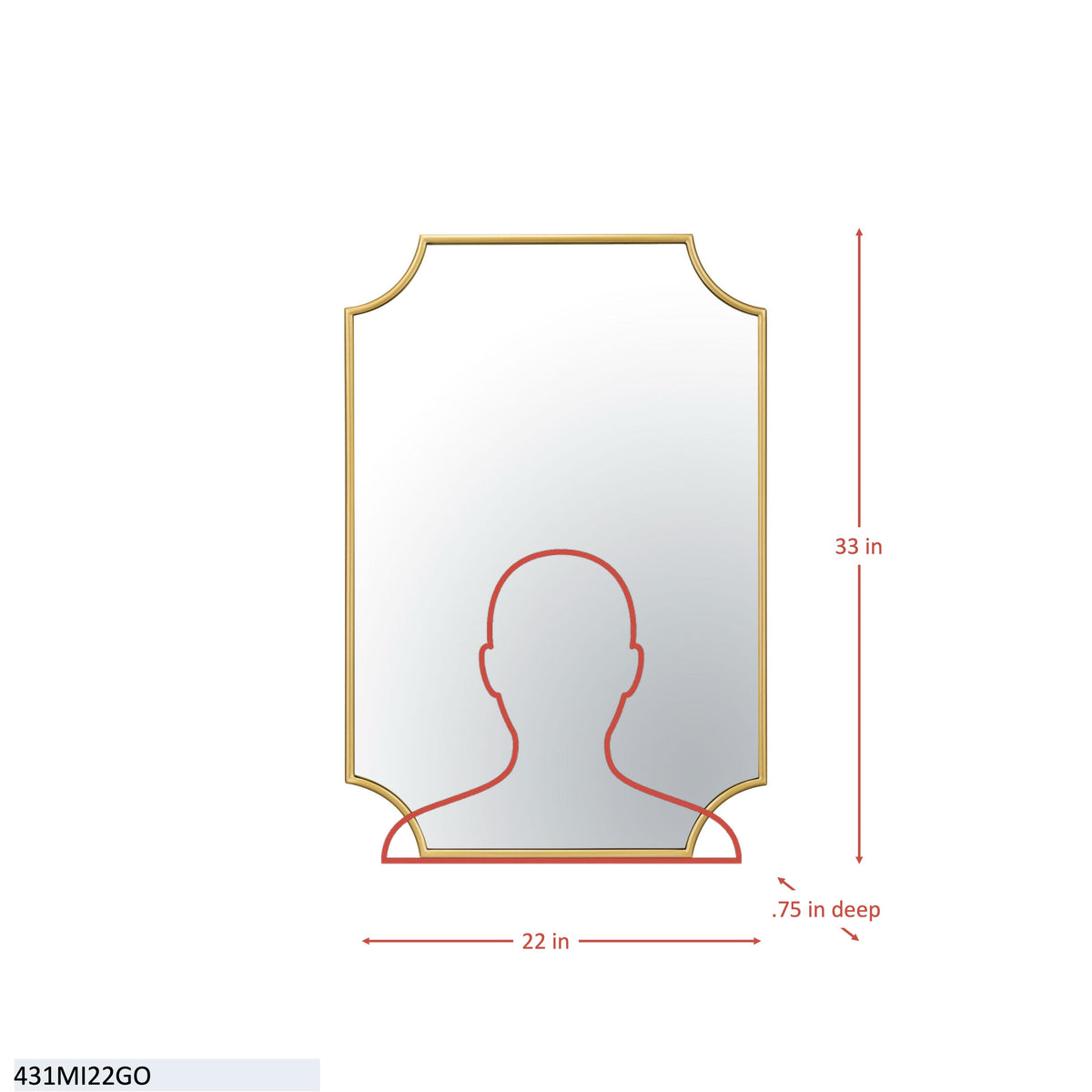Carlton 22x33 Mirror