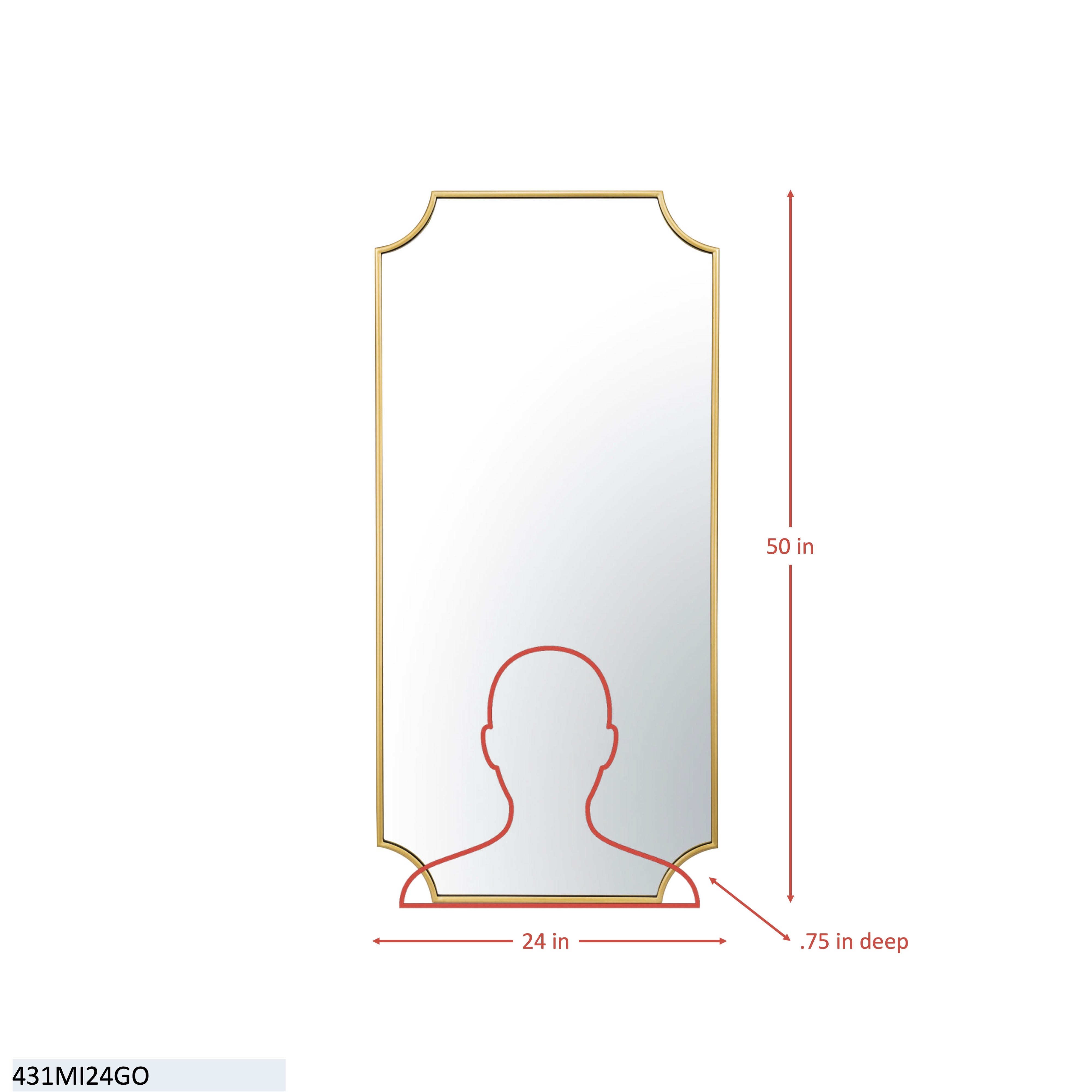 Carlton 24x50 Mirror