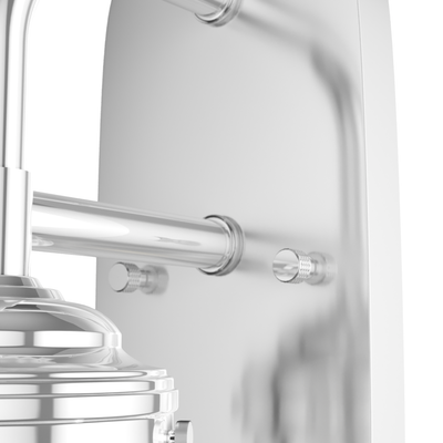 Starklake 14.5-inch 1-light Chrome Wall Sconce with Metal Shade