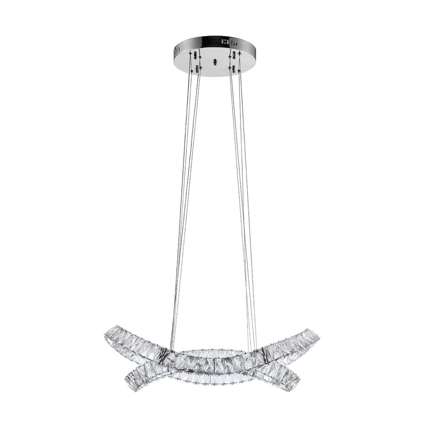 Monroe Crystal Chandelier | Chrome