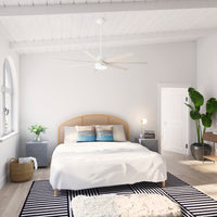 70 inch Phenomenon Wi-Fi ENERGY STAR® Matte White Ceiling Fan with LED Light Kit and Wall Control