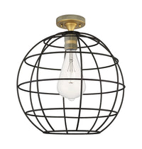 Downtown Flush Mount Satin Nickel Glass