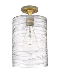 Downtown Flush Mount Satin Nickel Brass