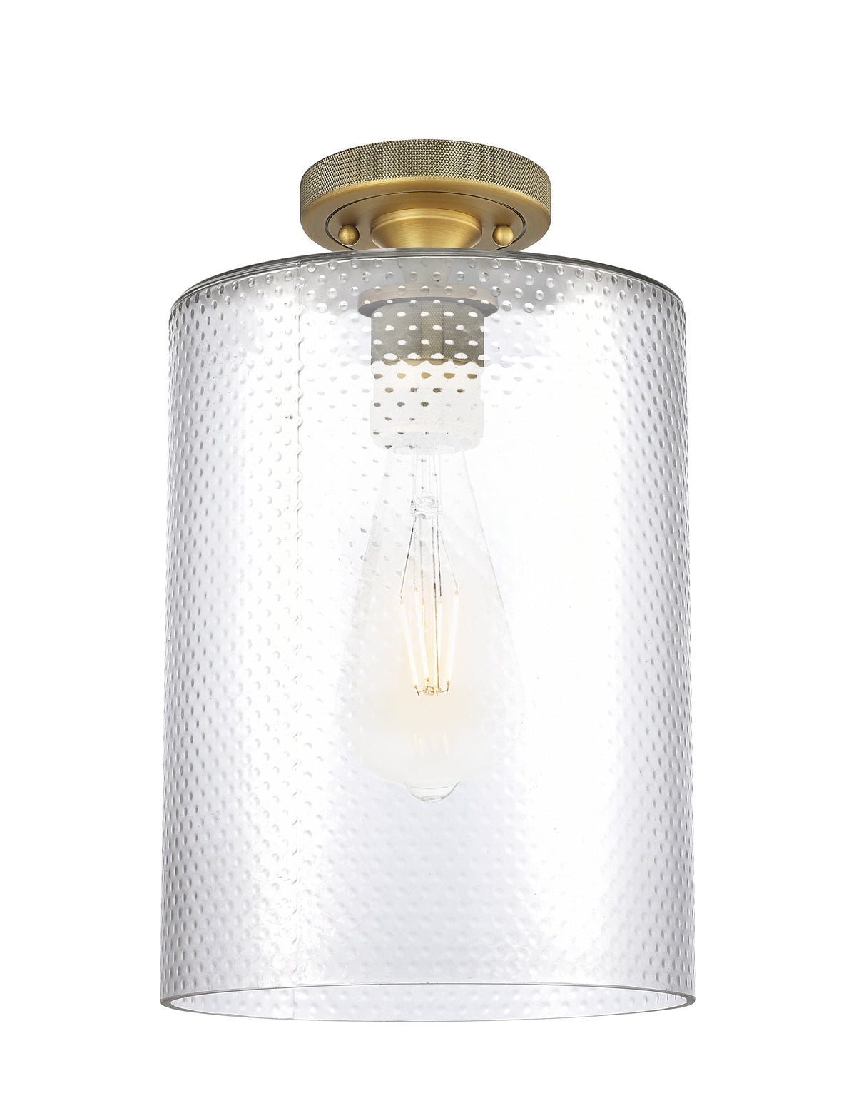 Cobbleskill 9-Inch 1-Light Semi-Flush Mount 14.5-Inch High