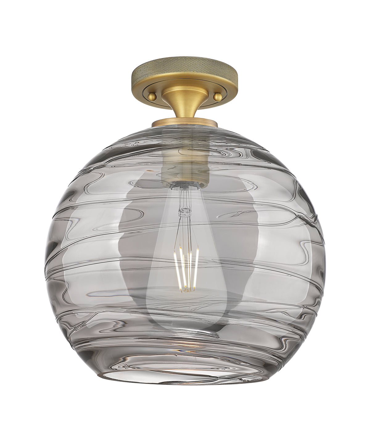 Crown Point 10-Inch 1-Light Semi-Flush Mount 11.125-Inch High