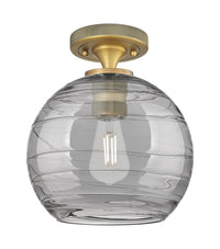 Downtown Flush Mount Satin Nickel Brass