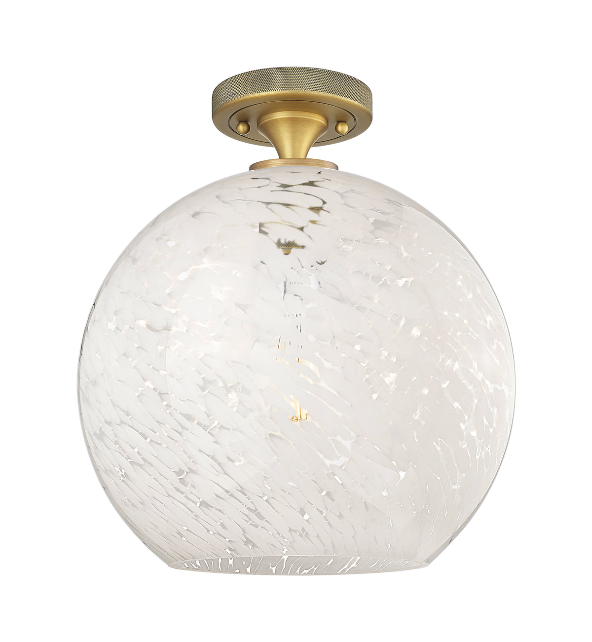 12-Inch 1-Light Semi-Flush Mount 13-Inch High