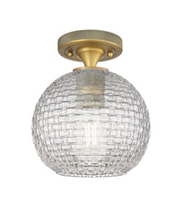 Downtown Flush Mount Satin Nickel Brass