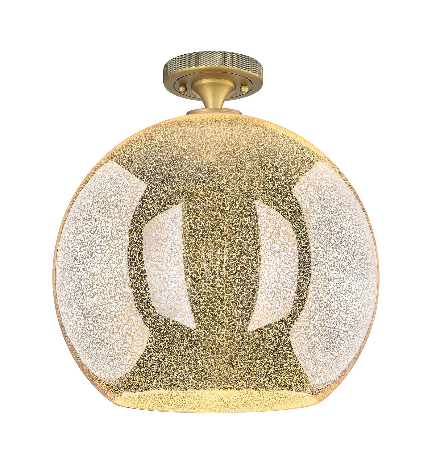Downtown Flush Mount Satin Nickel Cast Brass
